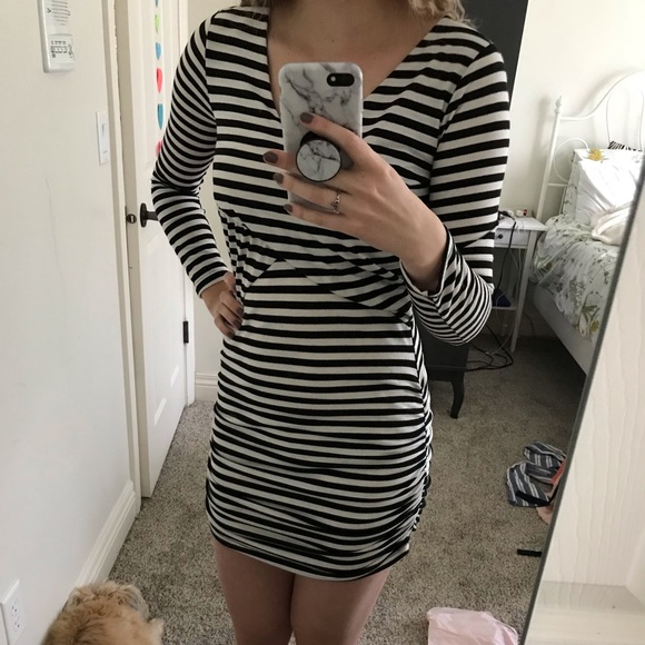 Striped fitted dress - Picture 2 of 6